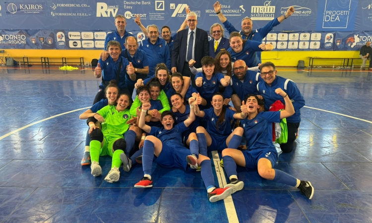 La Puglia centra la qualificazione ai quarti di finale del Torneo delle Regioni di futsal con la Rappresentativa Femminile di Gianvito Defilippis