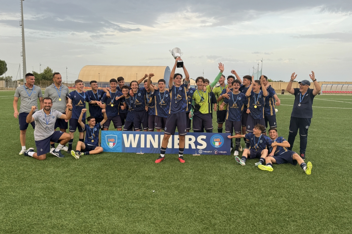 La Levante Azzurro cala il bis e conquista il titolo regionale Under 16 battendo la Pro Calcio nel derby di Bari