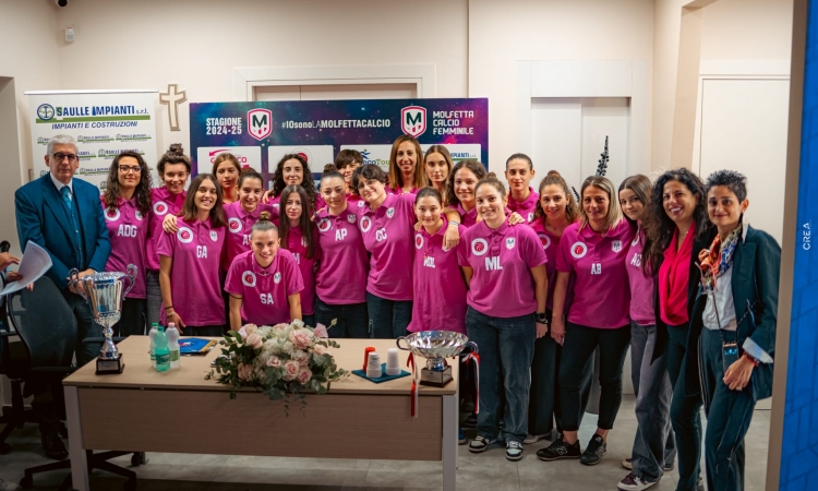 Il Presidente Tisci alla presentazione della Molfetta Calcio Femminile